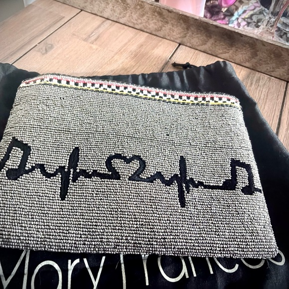 Mary Frances Black and Silver Beaded Clutch - Picture 2 of 4